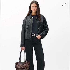 NWT Rag & Bone Nonie Lamb Leather Jacket Small